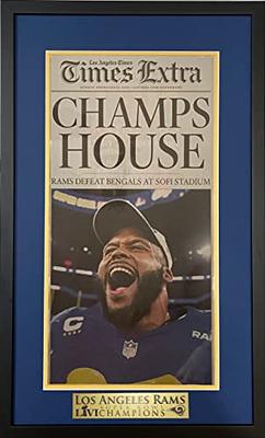 Los Angeles Times Rams Super Bowl LVI Champions Framed House of Reign  Newspaper