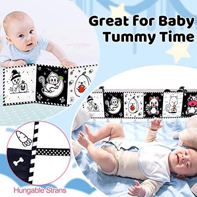 Diyfrety 10 Pcs Black and White High Contrast Baby Toys 0-3 Months Tummy  Time Toys Newborn Toys for 0-3 Months Visual and Brain Development  Montessori