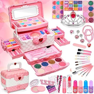Beayuck Kids Makeup Kit For Girl-Washable Makeup For Kids With Colorful  Unicorn Bag,Toddler Girl Toys Pretend Makeup Beauty Set