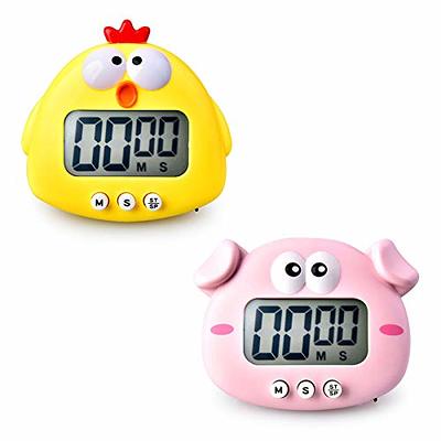 Cute Cartoon Chicken Pig Electronic LCD Digital Countdown Kitchen Timer  Cooking Baking Helper Reminder Tool Küchentimer Analog Lustig - Yahoo  Shopping