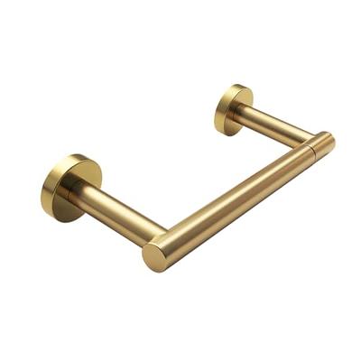 Double Brushed Nickel Toilet Paper Holder Brass Wall Mounted Tissue Roll  Holder Modern Bathroom Paper Towel Holder With Shelf