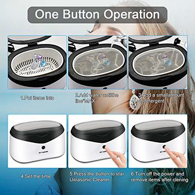 Ultrasonic Jewelry Cleaner -Silver Cleaner for Jewelry Rings with