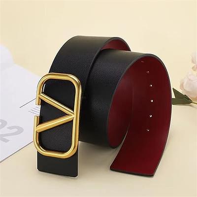 AWAYTR Rhinestone Buckle Belt for Women - PU Leather Plus Size Belts for  Jeans and Dress (Black/Brown,130cm) - Yahoo Shopping