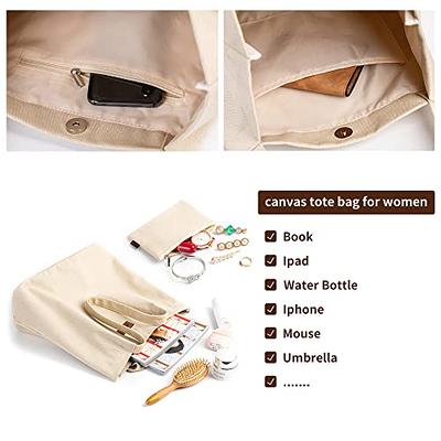 Bottle Pocket Tote Bags for Women