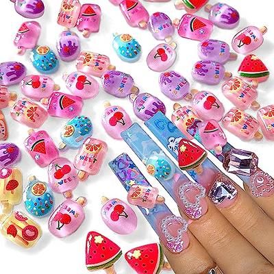 Cute Ice Cream Nail Art Charms 3D Mini Ice Lolly Kawaii Nail