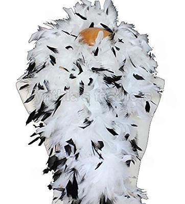 Cynthia's Feathers 100g 74 Turkey Chandelle Feather Boas 30 Color &  Patterns (White with Black Tips) - Yahoo Shopping