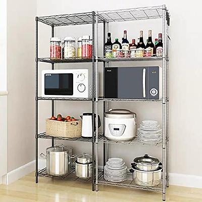 Honey Can Do Metal Kitchen Cabinet Organizer with Drawers, White