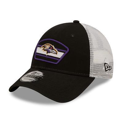 Baltimore Ravens New Era A-Frame Trucker 9FORTY Adjustable Hat - Black