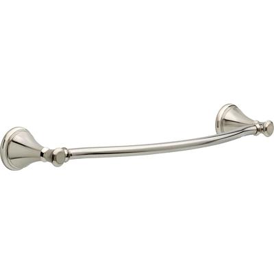 Delta Becker 18-in Spotshield Brushed Nickel Wall Mount Single Towel Bar in  the Towel Bars department at