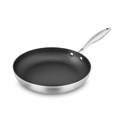 Demeyere 12.5 Fry Pan with Lid - 5 Ply Stainless Steel - 5-Plus