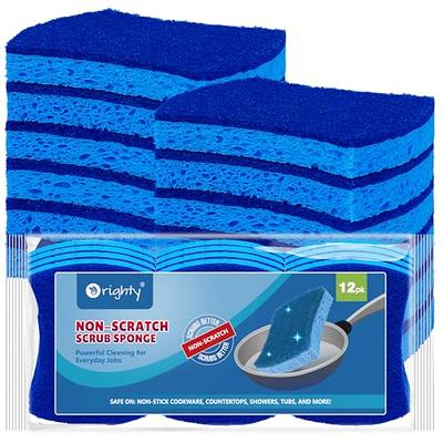 12 Pack Multi-Purpose Scrub Sponges Kitchen, Dish Sponge, Non-Scratch  Microfiber Sponge for Efficiently Cleaning Dishes, Pots, and Pans, and More  (Blue) - Yahoo Shopping