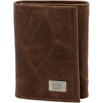 Utah Utes Leather Trifold Wallet with Concho