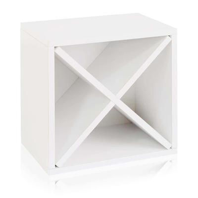 Winado 58 in. H x 14.56 in. W x 57.8 in. D White Plastic Portable Closet with Cube Organizer