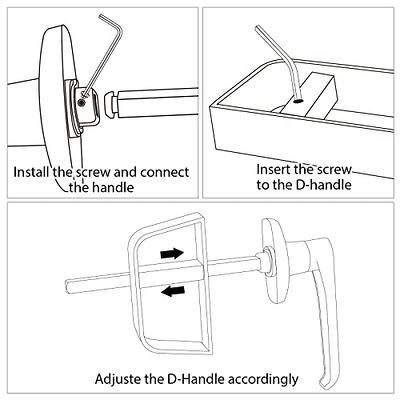 Dongzhur Walk in Cooler Door Handle Freezer Door latches Safeguard Radial  Latch kit, Complete Latch Handle Kit for Freezer Door Locks, Oven Locks