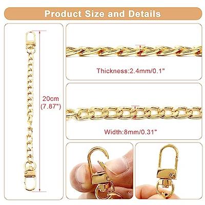 Shop UNICRAFTALE 2Pcs Bag Extender Chains Alloy Purse Chain Strap 120mm  Light Gold Crossbody Shoulder Bag Strap Extender Chains with Swivel Eye  Bolt Snap Hook for Bag Straps Replacement Accessories for Jewelry