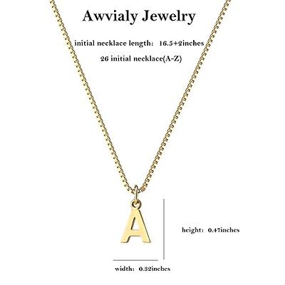 2023 New Dainty Silver Initial Necklaces for Women Gold Filled Layered  Silver Necklaces for Women A Z 26 Alphabet Initial Necklaces for Teen Girls