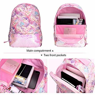 sphaiya Backpack for Girls,Girls Backpack With Lunch Box Cute