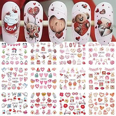 5d Exquisite Flowers Nail Art Stickers Rose Butterflies Love Nail Decals  Valentine Nail Supplies Decorations Feather Wedding Design Nail Foils  Acrylic | Fruugo MY