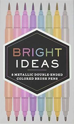 MAIKEDEPOT Felt Tip Pen, 10pcs Sign Brush Pens Assorted Colors Brush Tip Pens Water Based Journaling Pen Set for Beginners Kids Adult Lettering