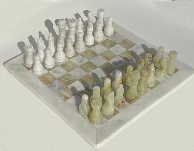 Radicaln Marble Chess Set 12 Inches White and Green Onyx Handmade Chess  Board Game for Adults - 2 Player Games for Adults - 1 Chess Board & 32  Chess