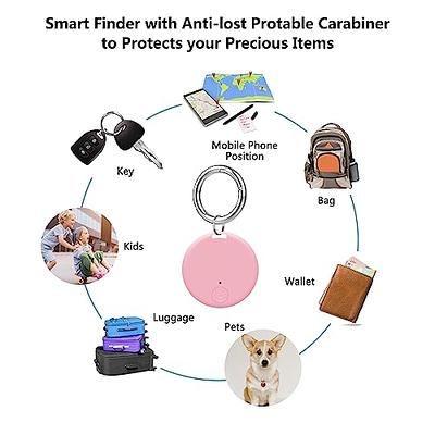 Mini GPS for Kids Dogs Tracking Device, No Monthly Fee App Locator, Tracker  Key Finders Portable Tracking Devices Luggage Anti Lost Dog Locator (Pink)