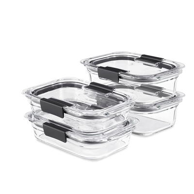 XGXN Meal Prep Containers (4 Pack), 4-Compartments Bento Lunch Box