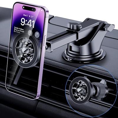 PGU for MagSafe Car Mount, [Strong Magnets] 3 in 1 Universal Magnetic Phone  Holder for Car