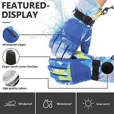 Neband Ski Gloves Women Men Kids Snow Gloves for Extreme Cold Weather,  Waterproof Touchscreen Thermal Coralfleece Lined Winter Gloves with  Portable Zipper Pocket Wrist Leashes Non-Slip Plam Gloves - Yahoo Shopping