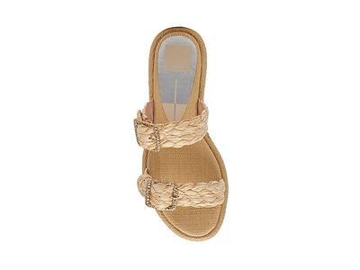 SELDA WIDE SANDALS GOLD RAFFIA – Dolce Vita