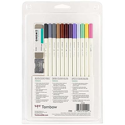 Tombow 51529 Irojiten Colored Pencil Set, Tranquil. Includes 12 Premium  Colored Pencils, Sharpener, and Colored Pencil Eraser - Yahoo Shopping