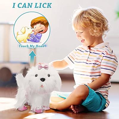  Toy Dog Walk and Bark, Sing, Tail, Lick, Repeat Toys