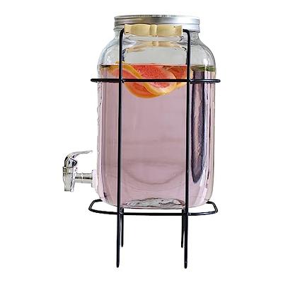 The BEST 2 Gallon (Large) Glass Beverage Dispenser w Stainless Steel  Leakproof Spout + Serving Stand + Carrier for Parties, Banquets: FALL 2023:  Perfect for fall gatherings, cider, sangria, wassail - Yahoo Shopping