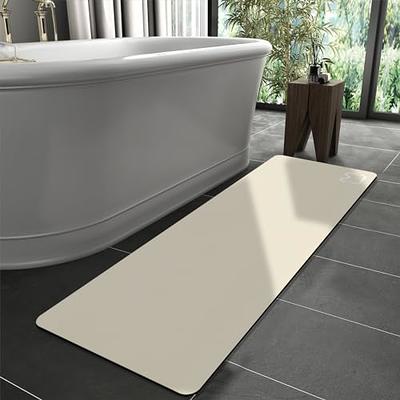DREAVIO Stone Bath Mat - Quick Dry & Non-Slip Diatomaceous Earth Bath Mat,  Super Absorbent Diatomite Stone Bath Mats for Bathroo