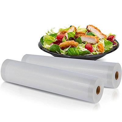 8 Pack Vacuum Sealer Bags 11 x 50' Rolls, Kitchen Food Meat Saver Storage  Bags, Embossed, BPA Free,Commercial Grade for vac storage,Meal Prep or Sous