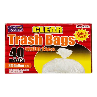 Total Home Tall Kitchen Trash Bags, White - 38 ct | CVS