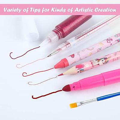 Fruit Scented Markers Set 56 Pcs with Unicorn Pencil Case, Gifts