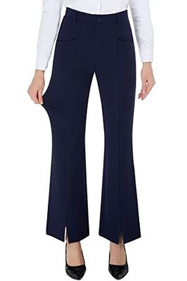 PUWEER Stretchy Women's Dress Pants, Pull on Yoga Dress Pants for