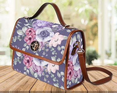 Floral Crossbody Blue Green Shoulder Bag by Peony Designs Ladies Across  Body Canvas Messenger Bag