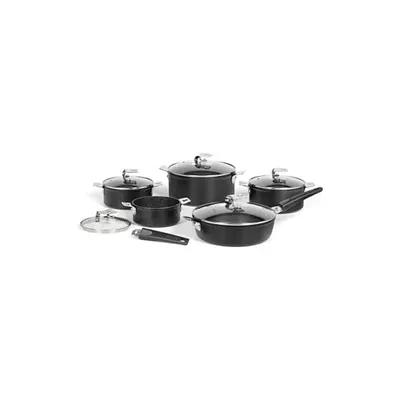 The Rock by Starfrit 12-Piece Space-Saving Set with T-Lock Detachable Handles