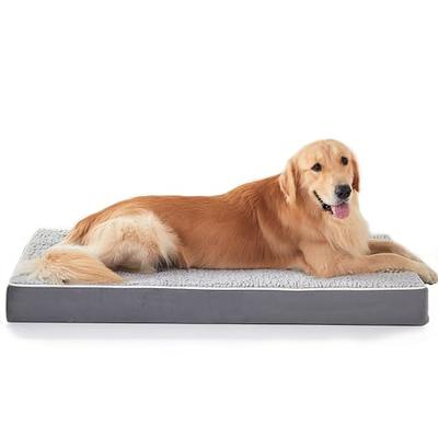 Vonabem Dog Bed Crate Pad, Washable Beds for Large Medium Small Dogs  Breeds, Deluxe Plush Anti-Slip Pet Beds Mats, Fulffy Kennel Pad 36 inch 35  * 23