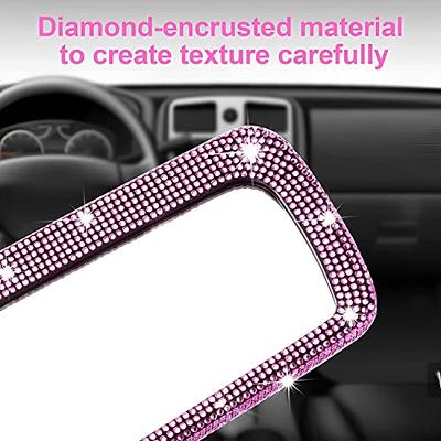 Cute Car Mirror Accessories for Women and Girls, Bling Diamond Cat and  Plush Ball Car Accessories, Crystal Car Rear View Mirror Charms, Lucky  Hanging