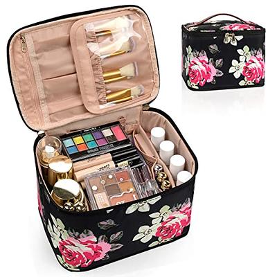 Large Cosmetic Makeup Bag Floral Makeup Bag Unique Cosmetic 