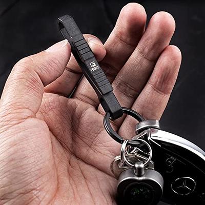 FEGVE Titanium Keychain for Men and Women,Quick Release Keychain Detachable Pull Apart Key Chain Holder