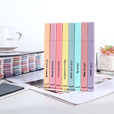 ZEYAR Cute Highlighters With Duals Tips, Vintage Colors, Chisel & Bullet  tip, Aesthetic Highlighter Marker, Journal Bible Study Notes School Office