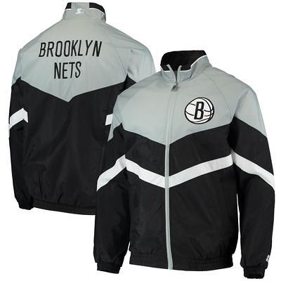 Men's Brooklyn Nets Antigua White NBA 75th Anniversary Victory Full-Zip  Hoodie