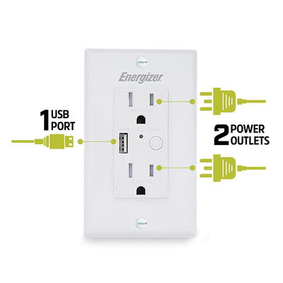 ANGELHALO Smart Outlet with 2 Individually Controlled Ports, 2.4 GHz WiFi  Outlet, 15 Amp Smart Plugs Work with Alexa, Google Home, No Hub Required  Smart Wall Outlet, 4 Packs