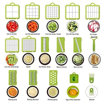 MOCOPO Vegetable Chopper, 22-in-1 Onion Chopper with Container, Household  Kitchen Adjustable Mandoline Slicer Dicer Cutter for Veggies, Carrot,  Potato, Tomato, Ginger, Garlic, Cheese, Egg Pro-Series - Yahoo Shopping