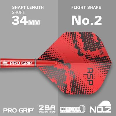 Target Darts Ares 22G 80% Tungsten Steel Tip Darts Set - 6 Pro Grip Shafts  - 9 Pro Ultra Flights - Dart Wallet Bundle : : Sports & Outdoors