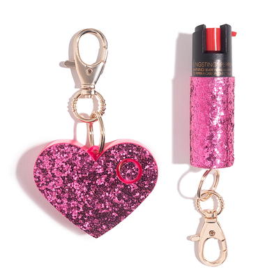 BLINGSTING Essentials Pepper Spray for Self Defense, Pink, 2 Pack