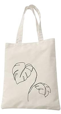Keanoo Canvas Tote Bag for Aesthetic Women, Cute Tote Bags with